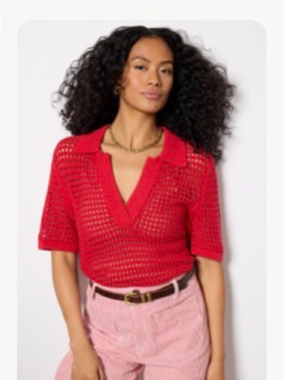 Evereve Teagan Pullover Red size Small